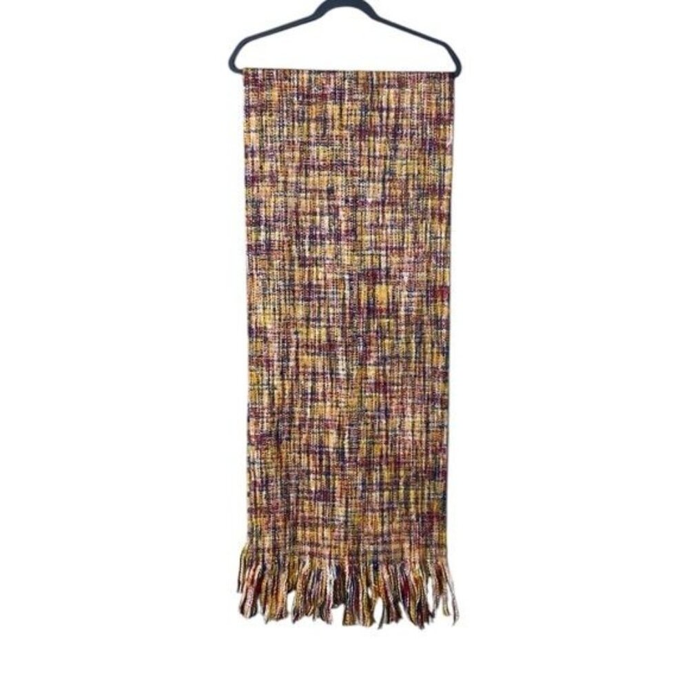 Rainbow Women’s Chunky Scarf Knit Soft & Cozy Wrap Colorful Artsy Bohemi…